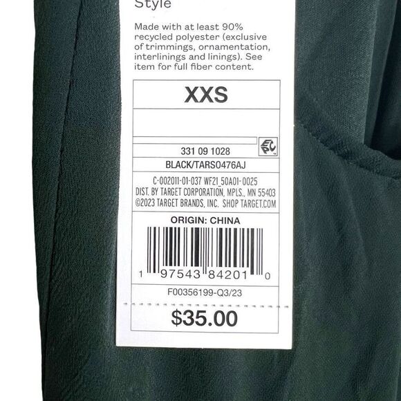 NEW Wild Fable Sleeveless Rosette Cup Black Maxi Dress XXS - Picture 8 of 11